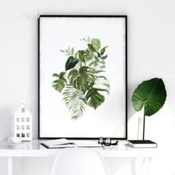 Rackhams Botanical prints - set of 3 wall art prints - A4 8.27 x 11.69 in / 21 x 29.7 cm - Satin Photo paper 280 gsm - Oak Frame - thumbnail 5
