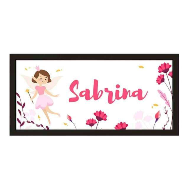 Rackhams Personalised Fairy Wall Art Print for Girls - Framed & Whimsical - image 1