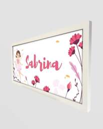 Rackhams Personalised Fairy Wall Art Print for Girls - Framed & Whimsical - thumbnail 3
