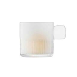 Rackhams LSA Glass Tealight Holder with Handle 9cm Milk White - 9cm - 1 - Glass - thumbnail 2