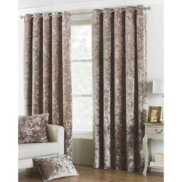 Rackhams Riva Paoletti Verona Eyelet Curtains - Oyster - 66 x 54in - Oyster - 100% Polyester - thumbnail 2