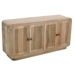 Rackhams Rayne Mango Wood 4 Doors Large Sideboard - Lacquered - Wood - 1 - thumbnail 3