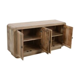Rackhams Rayne Mango Wood 4 Doors Large Sideboard - Lacquered - Wood - 1 - thumbnail 4