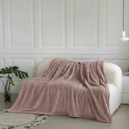 Rackhams Chunky Cord Super Soft Plush Heavy Blanket - 200cm x 240cm - Silver - thumbnail 6