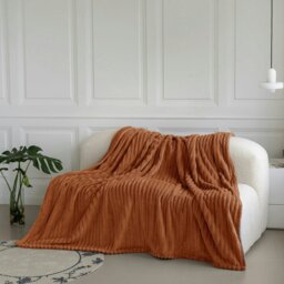 Rackhams Chunky Cord Super Soft Plush Heavy Blanket - 200cm x 240cm - Silver - thumbnail 5