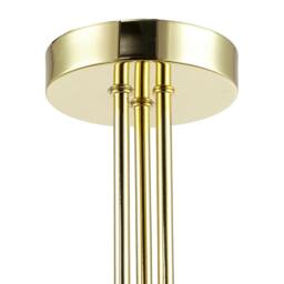 Rackhams Modern Polished Gold Plated Ceiling Light Fitting with Swirl Glass - thumbnail 6