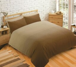 Rackhams Elevations Printed Cotton Blend Duvet Cover and Pillowcase Set - Brown - King