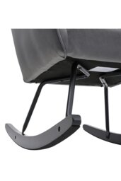 Rackhams Comfy Grey Nursery Rocking Chair - Grey - thumbnail 5