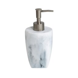 Rackhams Octavia White Marble & Chrome Liquid Soap Dispenser - thumbnail 3