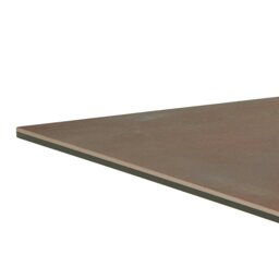Rackhams Heaven Dining Table with Ceramic Rusty Brown Top 135cm - Black - No - Brown - thumbnail 5