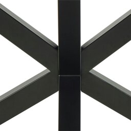 Rackhams Heaven Dining Table with Ceramic Rusty Brown Top 135cm - Black - No - Brown - thumbnail 6
