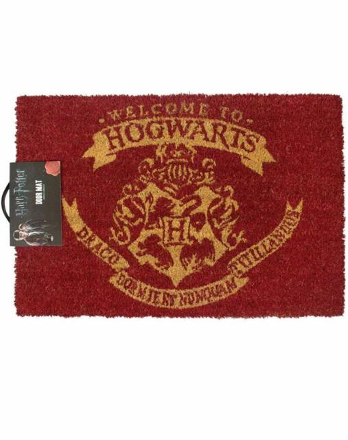 Rackhams Harry Potter Unisex Red Hogwarts Crest Coir Door Mat (One Size) - image 1