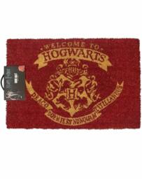 Rackhams Harry Potter Unisex Red Hogwarts Crest Coir Door Mat (One Size) - thumbnail 1