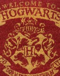Rackhams Harry Potter Unisex Red Hogwarts Crest Coir Door Mat (One Size) - thumbnail 2