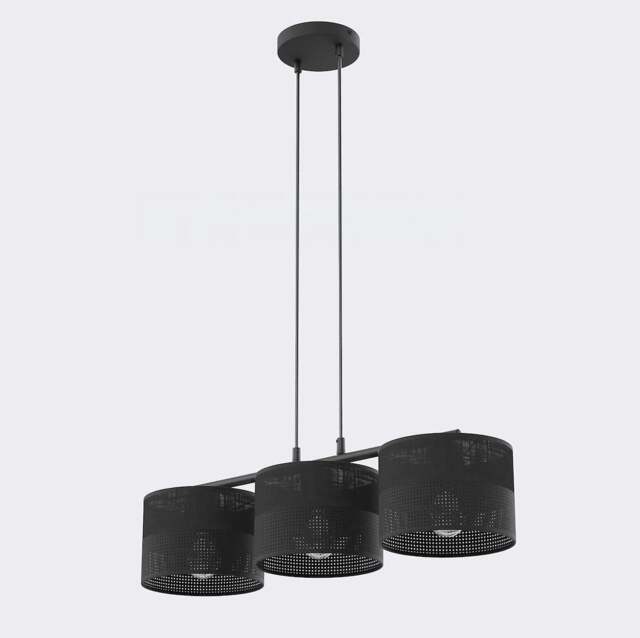 Rackhams KARBON Pendant Lamp 3 x E27 Black - image 1