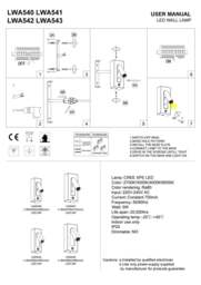 Rackhams 3 Watt LED White Wall Mounted Reading Light - thumbnail 3