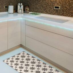 Rackhams WFM6122 - Alabaster and Pebble Granada Heritage Tiles Rug Mat 120cm x 60 cm - thumbnail 2