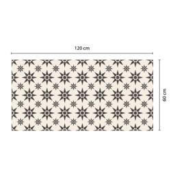 Rackhams WFM6122 - Alabaster and Pebble Granada Heritage Tiles Rug Mat 120cm x 60 cm - thumbnail 3