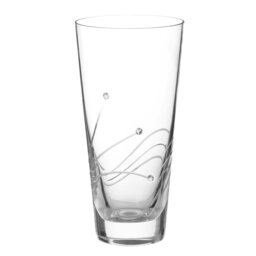 Rackhams Glasgow Crystal Vase Adorned with Swarvoski Crystals - 20cm - Made From Premium Lead Free Crystal Glass