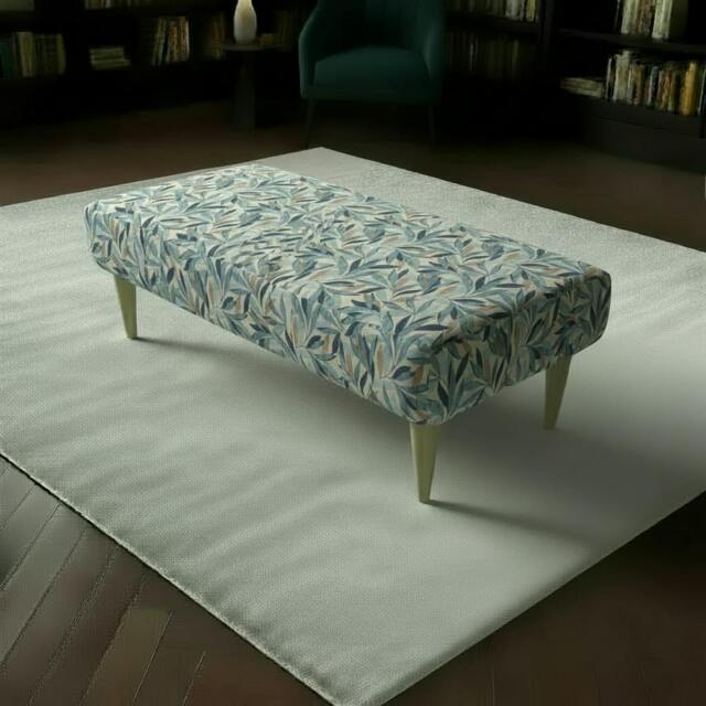 Rackhams Handcrafted UK Seating Bench – Durable Upholstered Designer Bench for Living Room -  40 x 40 Inches (102 x 102cm) - image 1