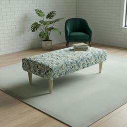 Rackhams Handcrafted UK Seating Bench – Durable Upholstered Designer Bench for Living Room -  40 x 40 Inches (102 x 102cm) - thumbnail 3