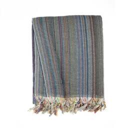 Rackhams Myrtle XL Cotton Blanket - Black