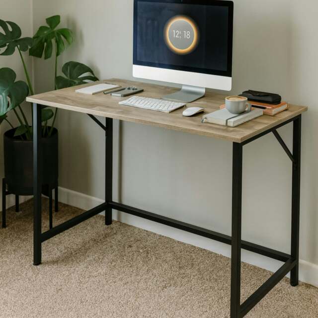 Rackhams Industrial Large 120CM Wide Computer Desk For Home Office Workstation - image 1