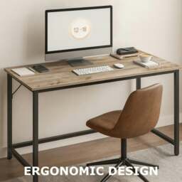 Rackhams Industrial Large 120CM Wide Computer Desk For Home Office Workstation - thumbnail 4