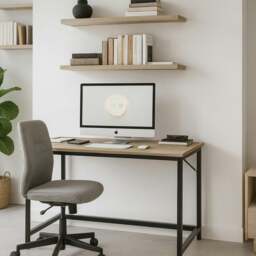 Rackhams Industrial Large 120CM Wide Computer Desk For Home Office Workstation - thumbnail 2