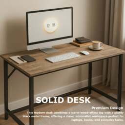 Rackhams Industrial Large 120CM Wide Computer Desk For Home Office Workstation - thumbnail 6