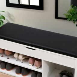 Rackhams Shoe Storage Bench 90CM White - thumbnail 5