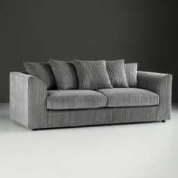 Rackhams Luxor Full Jumbo Cord 3 Seater - Scatter Back - Pink - thumbnail 2