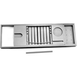 Rackhams Bamboo Extendable Bath Tub Caddy Tray Bathtub Organizer Shelf Wine Tablet Holder - Bamboo - White - Bath Caddy - thumbnail 6