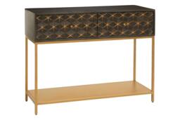 Rackhams Patna Finish Mango Wood Console Table with Drawers