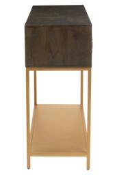 Rackhams Patna Finish Mango Wood Console Table with Drawers - thumbnail 3