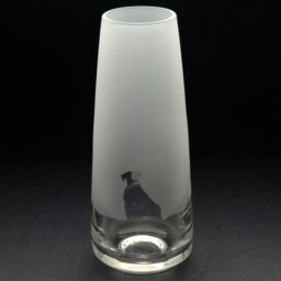Rackhams Schnauzer Dog Glass Bud Vase - Hand Etched/Engraved Gift - thumbnail 4