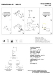 Rackhams 4 Watt White Reading Wall Lamp For Bedroom - USB & Wireless Charging - thumbnail 3