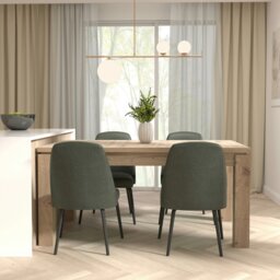 Rackhams Trondheim Extending Dining Table in Artisan Oak - Brown - No - Brown - thumbnail 5