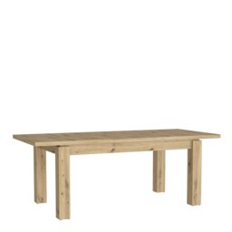 Rackhams Trondheim Extending Dining Table in Artisan Oak - Brown - No - Brown - thumbnail 3