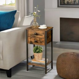 Rackhams Slim Side Table with 2 Drawers - thumbnail 5