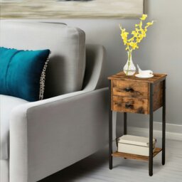 Rackhams Slim Side Table with 2 Drawers - thumbnail 2