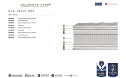 Rackhams Wool Ortho 1000 Pocket Mattress - Single - thumbnail 4