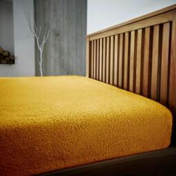 Rackhams Teddy Plain Fitted Sheet - Ochre - Single (90cm x 190cm) + 25cm Deep
