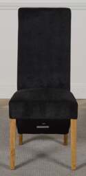 Rackhams Lola Fabric Dining Chair - Grey - 1 - thumbnail 2