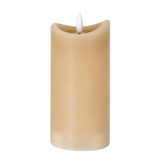 Rackhams Luxe Collection LED Candle (Batteries Included) - Taupe - Taupe - One Size - 100% Mixed