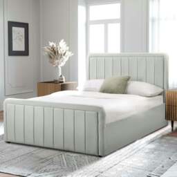Rackhams Brighton Brushed Velvet Fabric Ottoman Bed Frame - A Stylish and Functional Statement Piece for Your Bedroom - Dark Grey - King - thumbnail 3