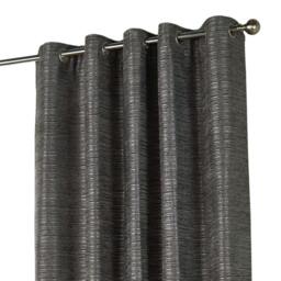 Rackhams Jupiter Chenille Eyelet Curtains - Graphite - 229cm x 229cm - Graphite - 100% Polyester - thumbnail 3