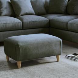 Rackhams Brentwood Footstool - Slate - thumbnail 1