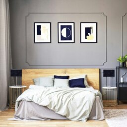 Rackhams Contemporary Designer Midnight Blue Crushed Velvet Fabric Rectangular Lamp Shade - thumbnail 5