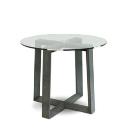 Rackhams Small Round Dining Tables - Natural Black Oak - thumbnail 4